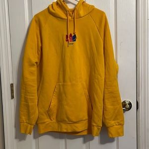 Adidas yellow hoodie